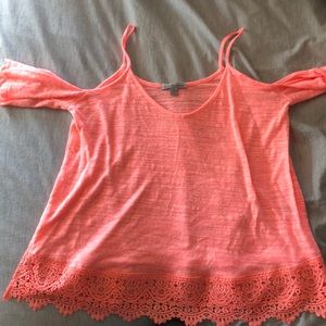 Vibrant coral top